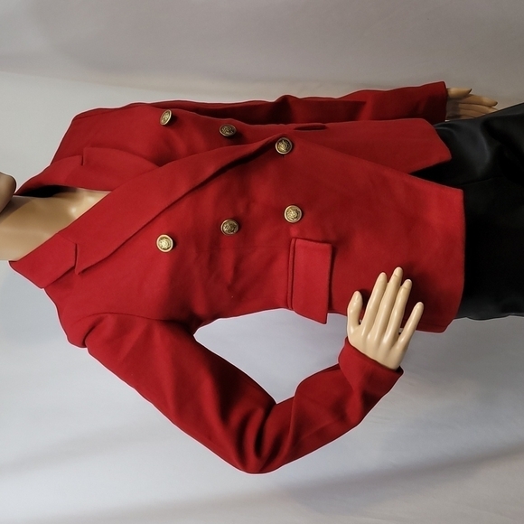 jules & Leopold Double Breasted Crimson Blazer - Picture 9 of 17